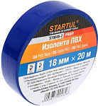 Изолента ПВХ 18ммх20м синяя STARTUL PROFI (ST9046-2)
