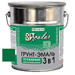 Грунт-эмаль по ржавчине 3 в 1 зеленая ВИТ color  5 кг.