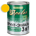 Грунт-эмаль по ржавчине 3 в 1 желтая ВИТ color/ВИТ колор  0,8 кг.