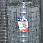 Сетка сварная оцинк.в рул. ячейка 50х50 разм. 1,0х50м (1,6 мм)