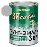 Грунт-эмаль по ржавчине 3 в 1 серая ВИТ color/ВИТ колор  0,8 кг.