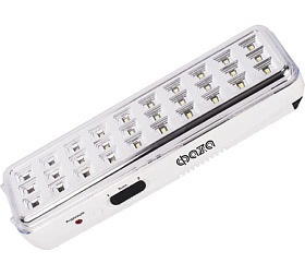 Фонарь-светильник аккумуляторный ФАZА AccuF9-L30-wh IP20 110дм аварийный ударопрочный, 2 реж. работы