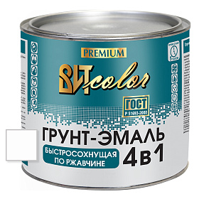 Грунт-эмаль  по ржавчине белая быстросохнущая ВИТ color  2,5 кг.