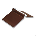 Конек фигурный 150х150х2000 шоколад RAL8017 