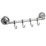 Вешалка прямая с 4-мя подвижными крючками 