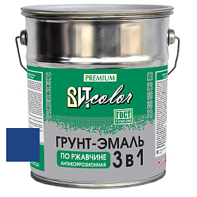 Грунт-эмаль по ржавчине 3 в 1 синяя  ВИТ color  5 кг.