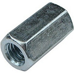 Гайка соединительная @14 оцинк. 