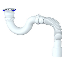 Сифон для душевого поддона 1 1/2х40, с гофрой 40х40/50 G32