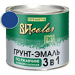 Грунт-эмаль по ржавчине 3 в 1 синяя  ВИТ color/ВИТ колор  1,8 кг.