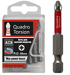 Бита 1/4 Е6,3 Рz2-50мм Quadro Torsion (10шт/кор)