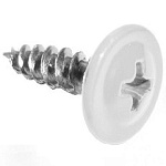 Саморез 4,2х25мм с пресс-шайбой, наконечник острый (70 шт) белый RAL9003