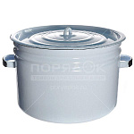 Кастрюля эмал.  9 л., арт. 2с200 б/рисунка серо-голубая