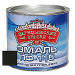 Эмаль черная ПФ 115  1,9 кг.