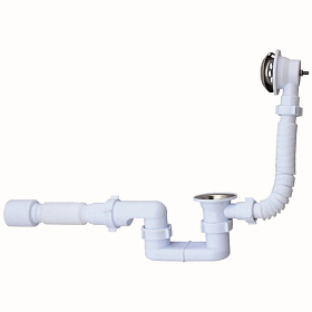 Сифон Ани д/ванны с вып.и переливом регулир.1 1/2" с г/т 40х50 Е255