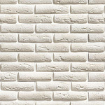 Панель ПВХ Кирпич белый 2700х250мм (NO-347)