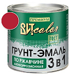 Грунт-эмаль по ржавчине 3 в 1 красная ВИТ color/ВИТ колор  2,6 кг.
