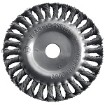 Коршетка-насадка "Колесо" 150мм. витая, посад. диаметр 22