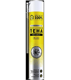 Пена монтажная быт. Ремонт PLUS на 100% 600 мл всесезонная 