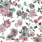 Клеенка столовая 1,4х20м. Сильвано 150-241 на неткан. основе