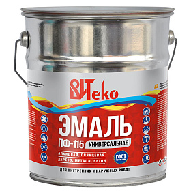 Эмаль графитовый серый ПФ 115 ВИТЕКО RAL 7024  5 кг.