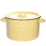 Кастрюля эмал.  7,0 л 2с18 б/рис.