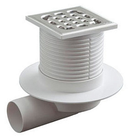 Трап РР 50 (100х100) горизонт. регулируемый с метал. решеткой ОРИО