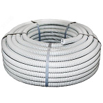 Труба гофр. 16 мм ПВХ (серая) с протяжкой (50м) 