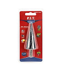 Сверло по металлу ступенчатое P.I.T. ADVANCE Ø4-32мм, шаг 15х2мм, 4 спирали, 3 гр.хв. (AMED17-0432)