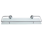 Полка под зеркало стеклянная с бортом 