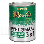 Грунт-эмаль по ржавчине 3 в 1 белая ВИТ color  0,8 кг.