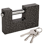 Замок навесной PK-1690 PUNTO Гаражный, английский ключ, 3 ключа БЛИСТЕР         