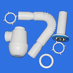 Сифон Ани Грот 1 1/2"х40 с гибкой трубой 40х50 А0510