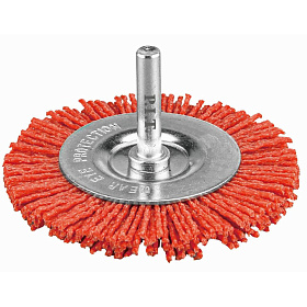 Кордщетка дисковая P.I.T.75x1,2мм, нейлоновая проволока, хвостовик 6 мм (APLS11-N075)