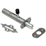 Засов накладной Врезной с круглым ригелем (серебро)