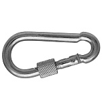 Карабин с фиксатором 12 цинк