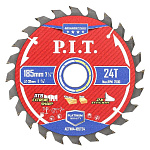 Диск пильный по дереву P.I.T. ADVANCE 185x30x1,4 мм, 24T Carbide, зуб ATB 15° (ACTW14-185T24)							