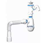 Сифон Ани Грот 1 1/2" с отводом д/стир.машины с тр.40*40*50 А1015