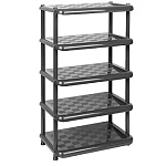 Этажерка д/обуви (837х497х307) 5п металлик/графит М2710