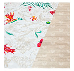 Клеенка столовая 1,32х25м. ПВХ 020-1 Гибискус 6997 6997-020-1