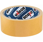 Скотч 38мм х 10м двустор.ткань Unibob белый   