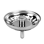 Верхняя часть для сифона с большой горловиной, съемная решетка мусоросборника, нерж. сталь