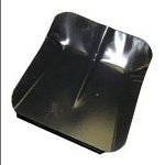 Лопата снеговая 360х380мм стальная с планкой