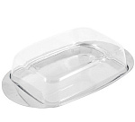 Масленка из нерж стали с пластик крышкой серия OLIATORE, р-р 18*11*4 см