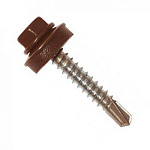 Саморез д/мет.черепицы 4,8х70мм (100шт) корич. RAL8017