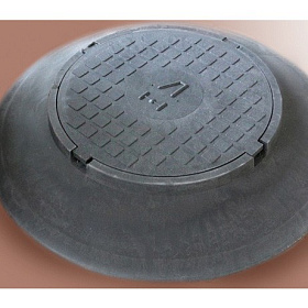 Люк-конус полимерный, серый (прочн. 5т)