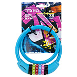 замок Навесной АВАНГАРД ВС-710К (650мм) ТЕХНО СКАИ кодовый, велосипедный тросовый