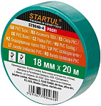 Изолента ПВХ 18ммх20м зеленая STARTUL PROFI (ST9046-4)