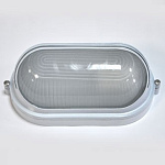 Светильник 1407 влагост. 60W белый с ресн.