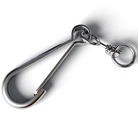 Карабин с вертлюгом 70мм 