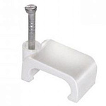 Скоба крепежная прям. 8мм с гвозд. ИЭК USK21-08-100 (100шт/уп)